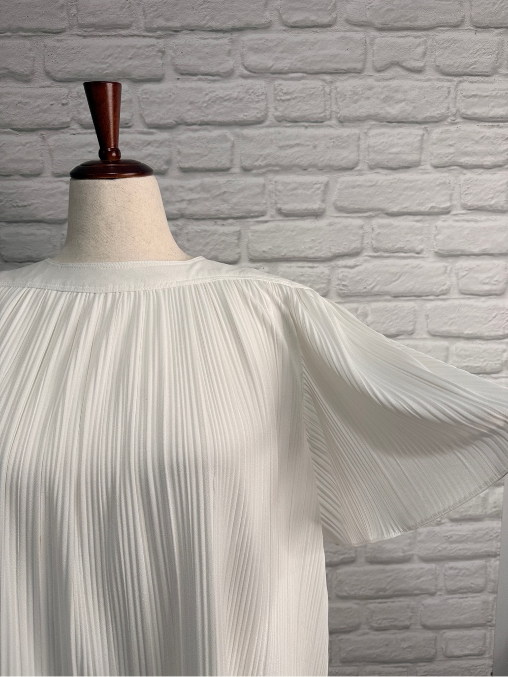 Vintage Risa Ann New York Pleated Tiered Ruffle Midi Dress - Picture 6 of 10